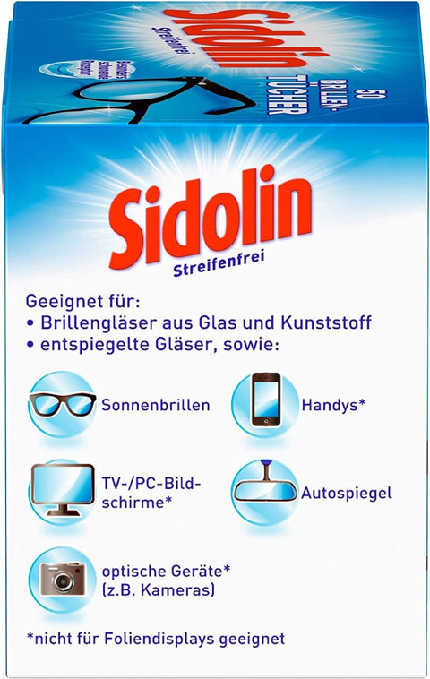 Sidolin Brillenputztücher (50 Stück)