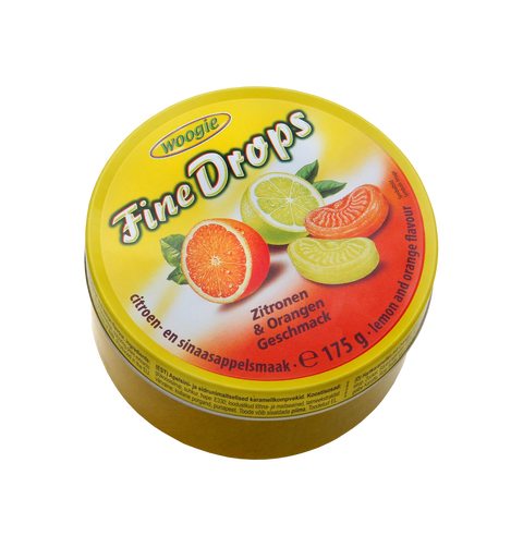 Woogie Fine Drops mit Zitronen & Orangengeschmack 175g