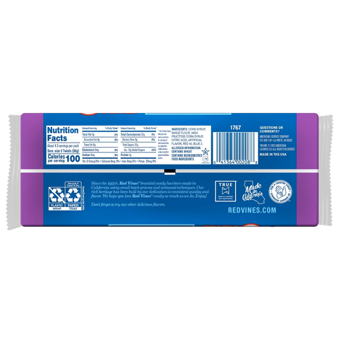 Red Vines Grape Licorice Twists 142g
