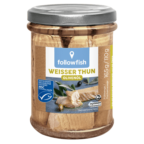 Followfood Weißer Thun in Bio-Olivenöl 165g - DE-ÖKO-006
