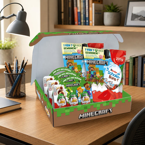 Kinder Minecraft Box – mit 9 Kinder Joy Eiern, 2 x Kinder Schoko-Bons 200 g