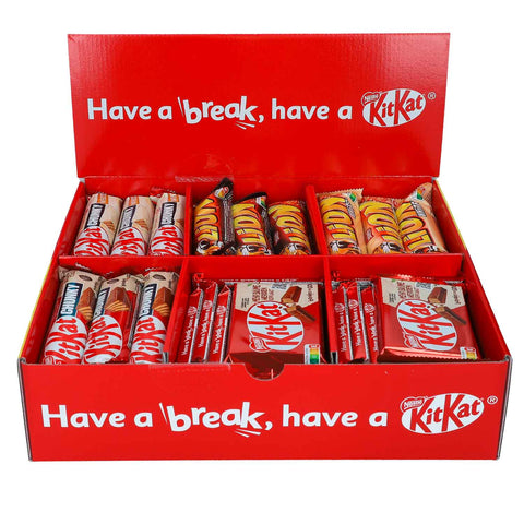 NESTLÉ KITKAT & LION Süßigkeiten-Mix, 64 Riegeln - 2,6kg