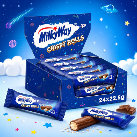 Milky Way Crispy Rolls Waffelröllchen 24x25g