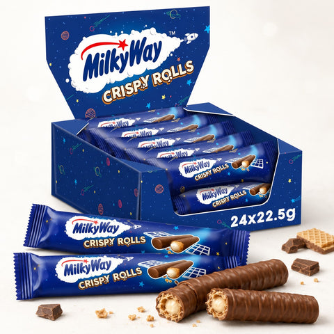 Milky Way Crispy Rolls Waffelröllchen 24x25g