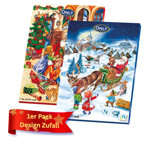 Only Milchschokolade Adventskalender 50g
