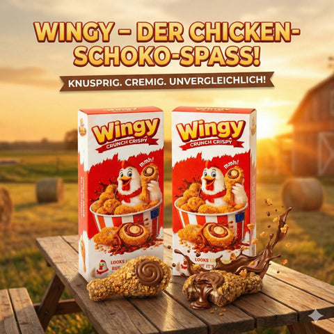 Wingy Crunch Crispy Schokolade 50g – Fun Snack