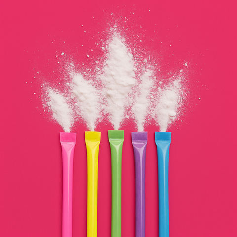 Karneval Wurfmaterial 500 Stück – Brausepulver & Süßigkeiten-Stangen | Neon Pulversticks | Perfekt als Kamelle für Fasching, Umzüge & Kinder